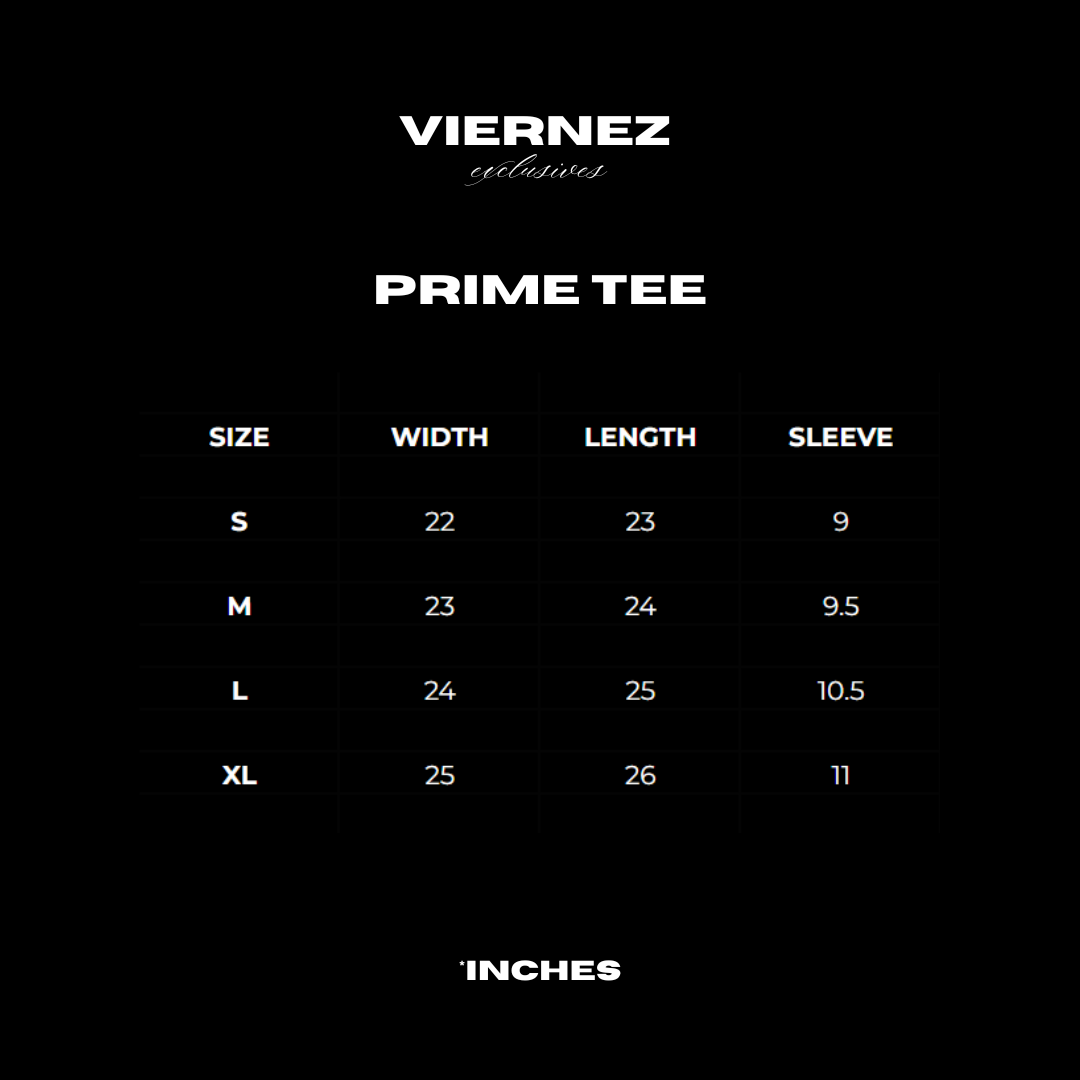 Prime tee in black
