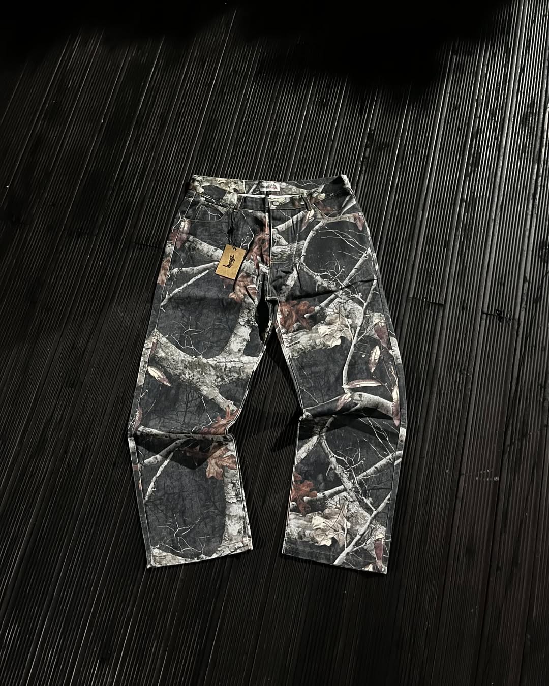 Stüssy work real tree in black