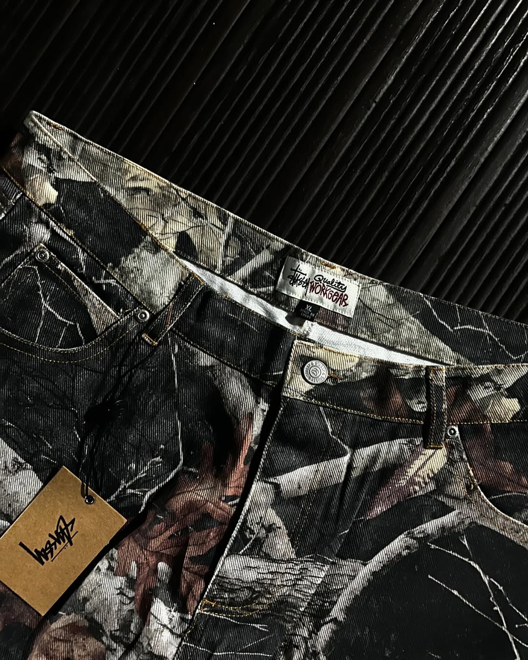 Stüssy work real tree in black