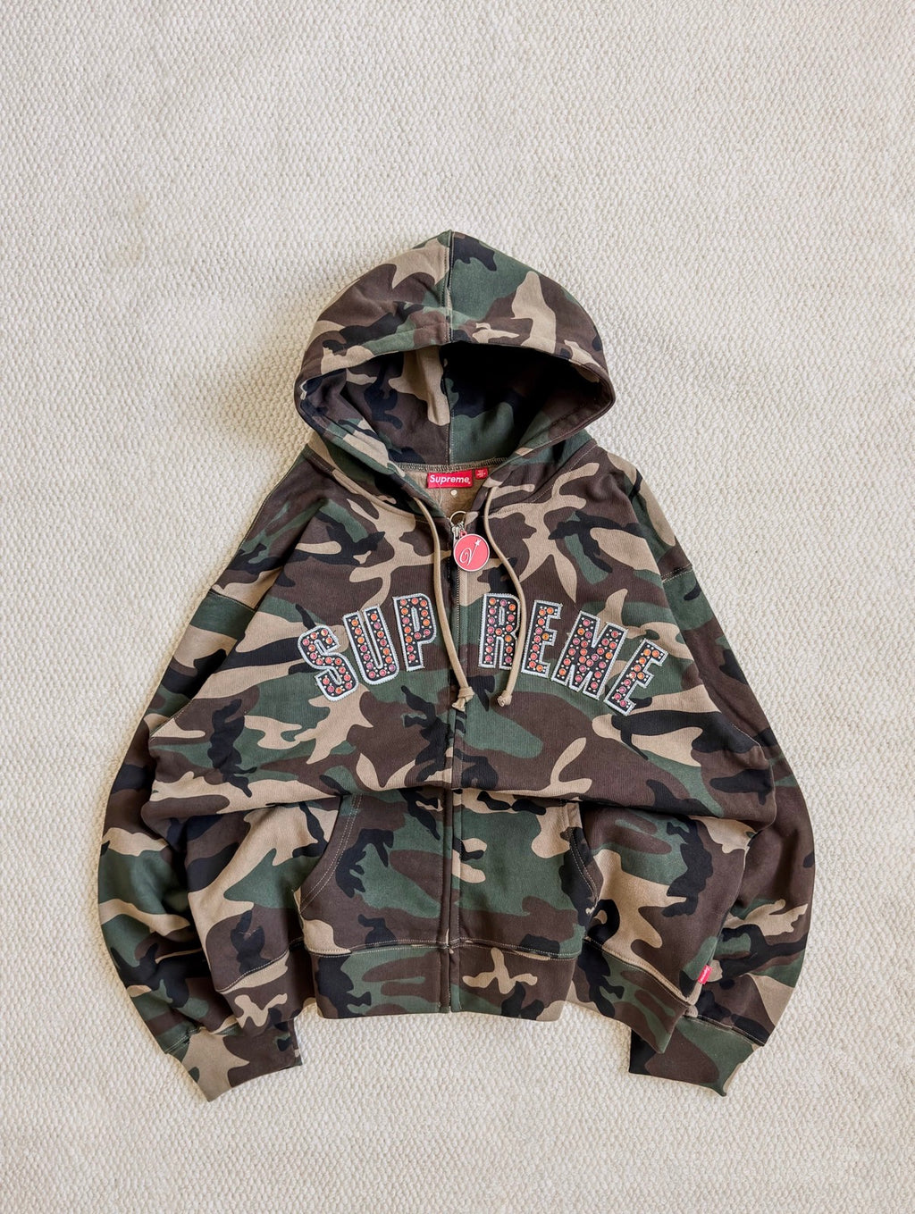 Supreme x B.B. Simon Zip Up Wood Land Hoodie