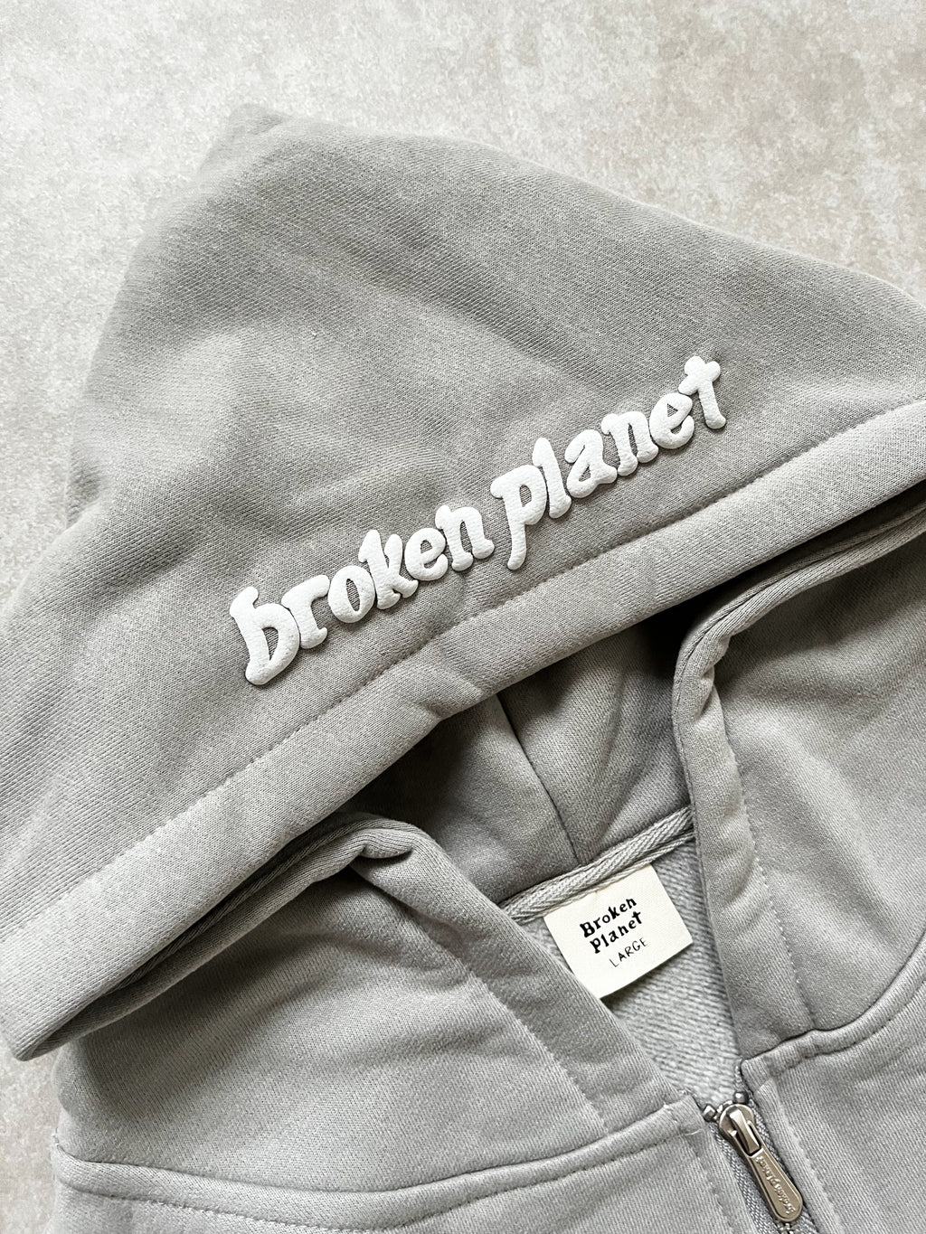 BP Grey zip up hoodie