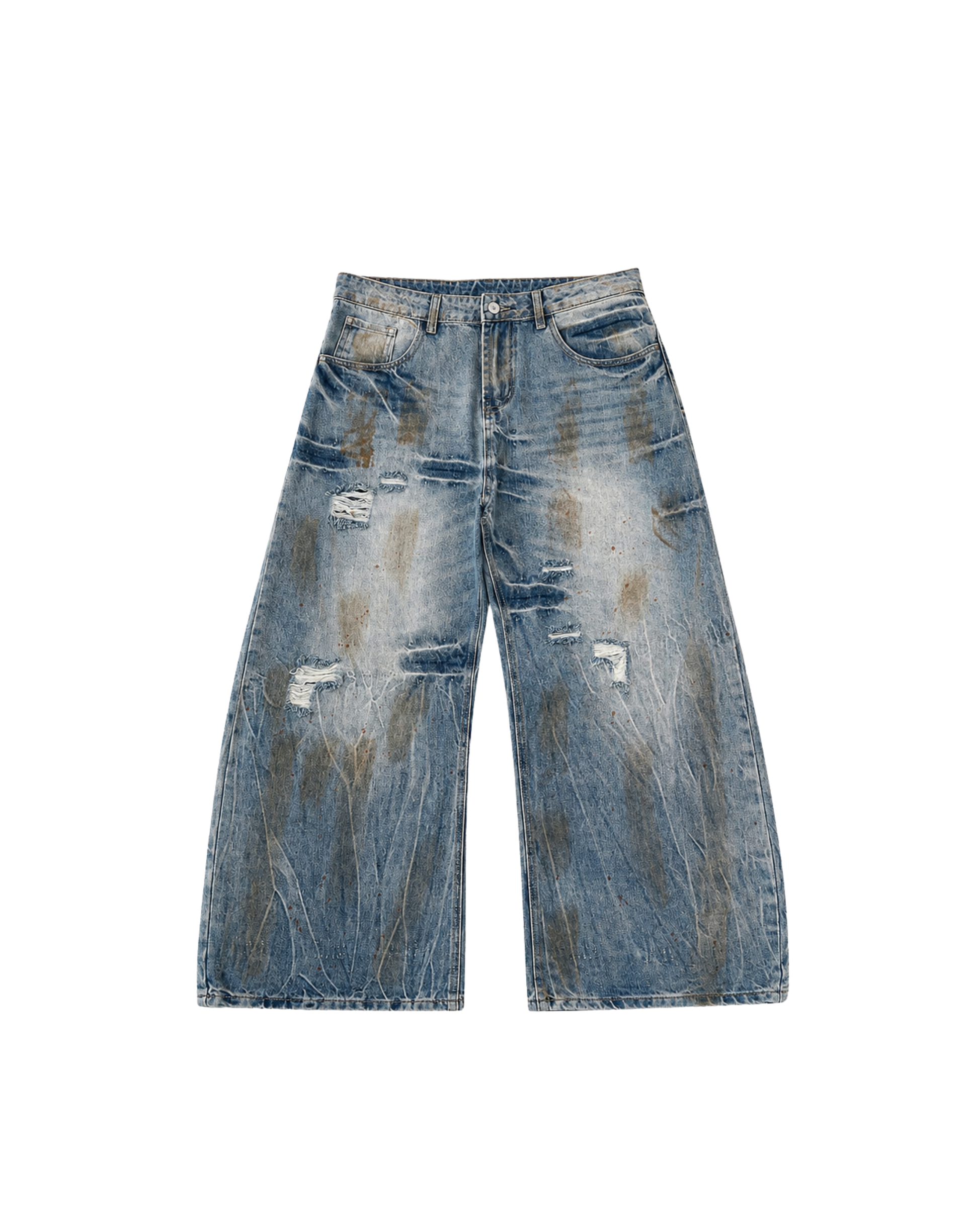 Acne Studios Ripped Denim Pants