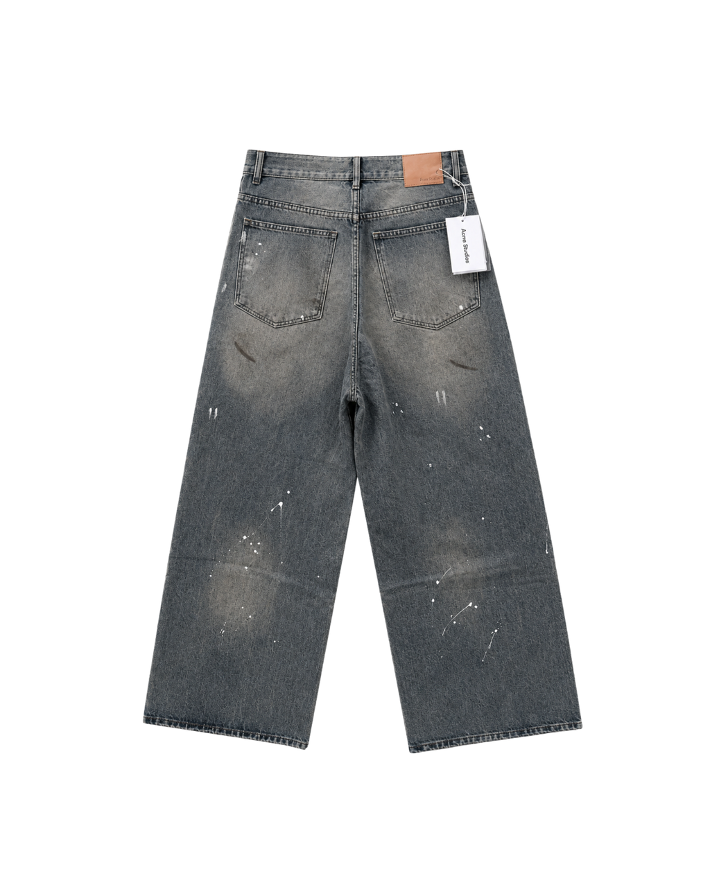 Acne Studios Paint-Splatter Baggy Jeans