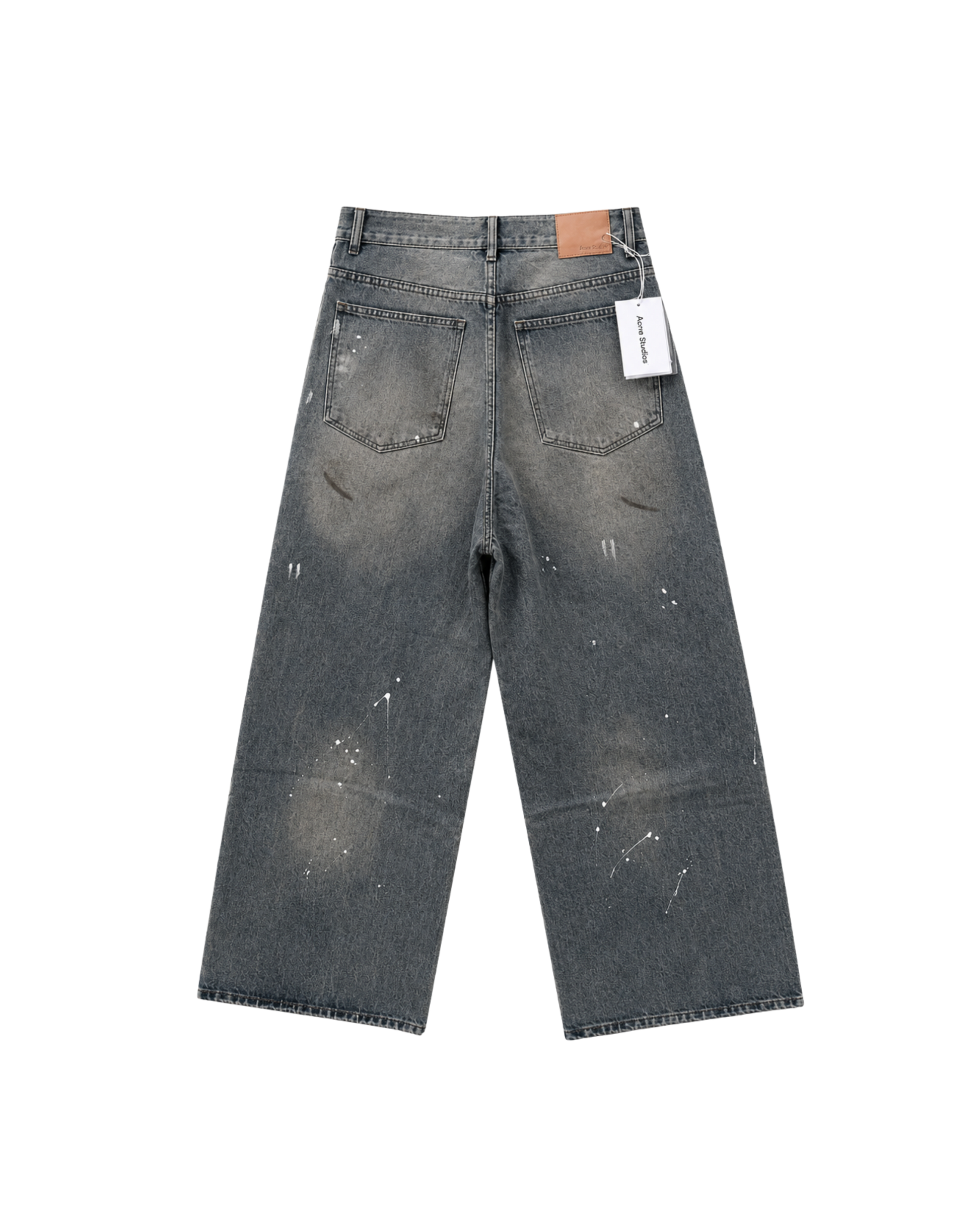 Acne Studios Paint-Splatter Baggy Jeans