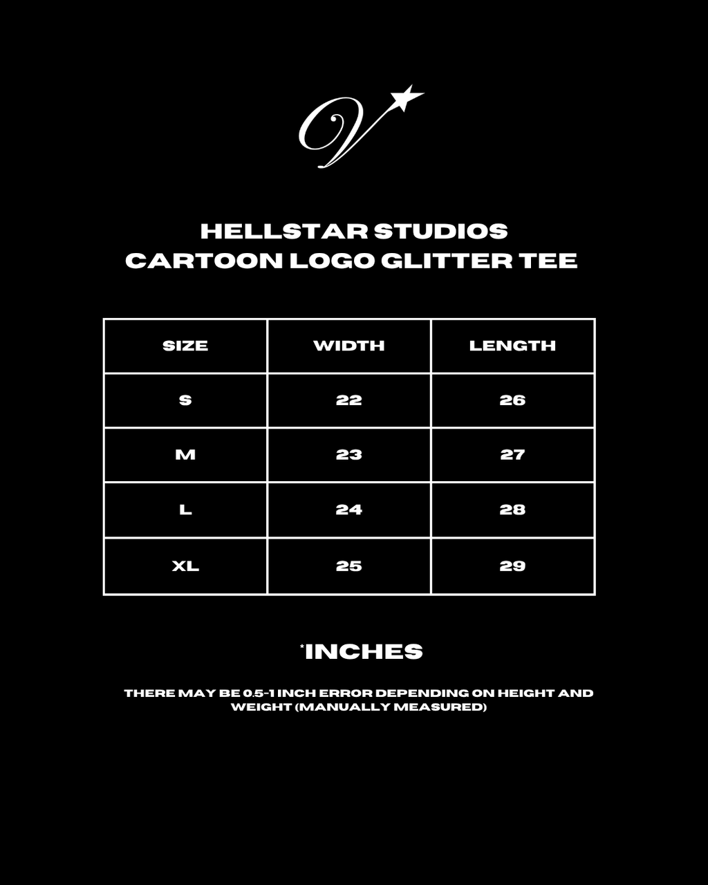 Hellstar Studios Cartoon Logo Glitter Tee
