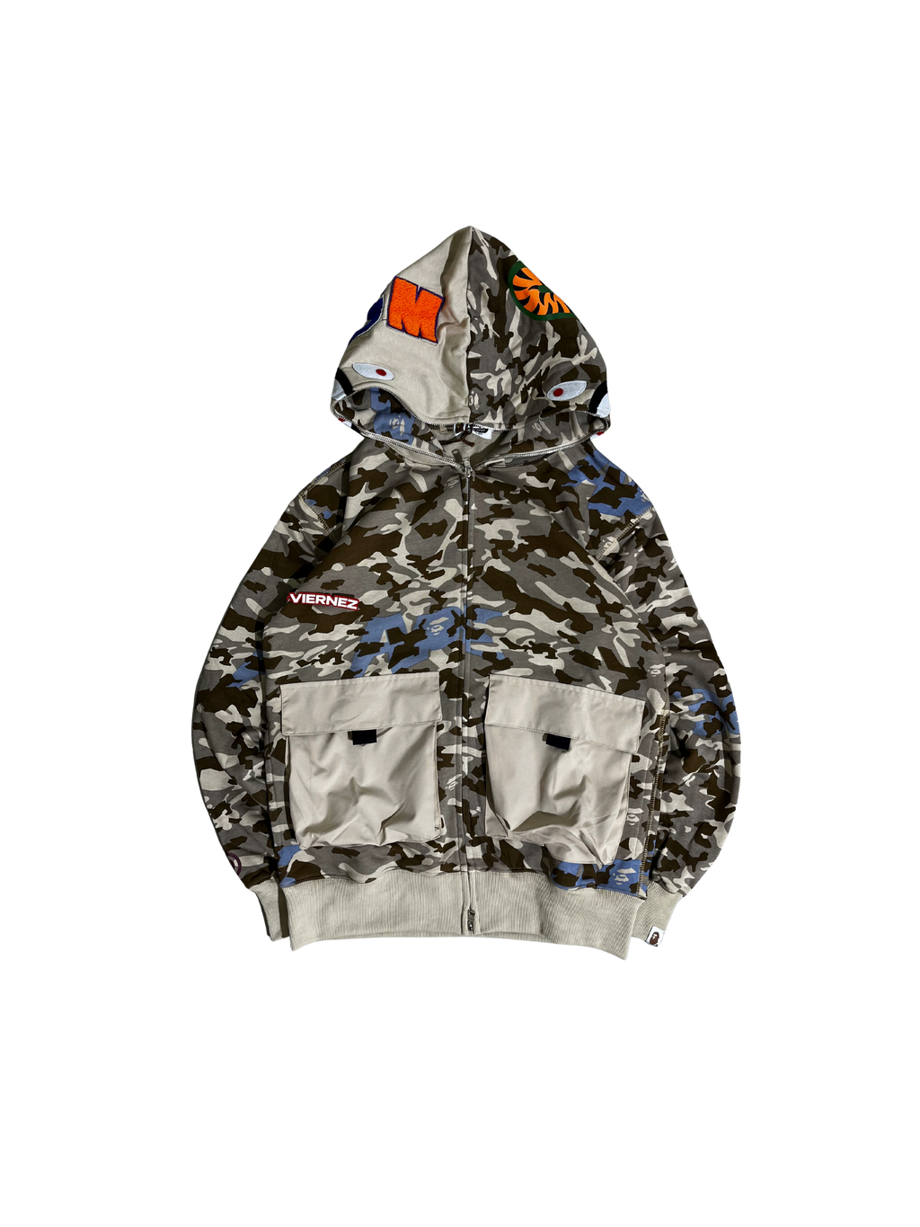 Bape Shark Dual Pocket Camo hoodie