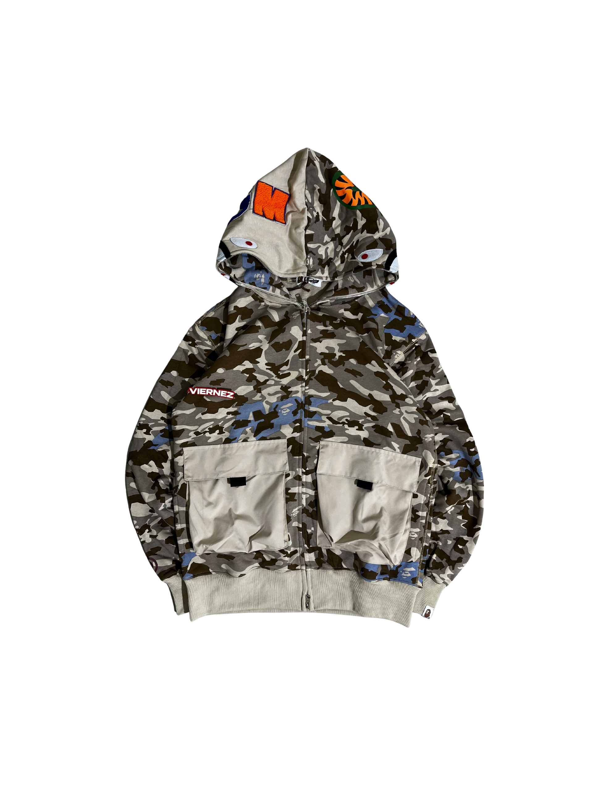 Bape Shark Dual Pocket Camo hoodie