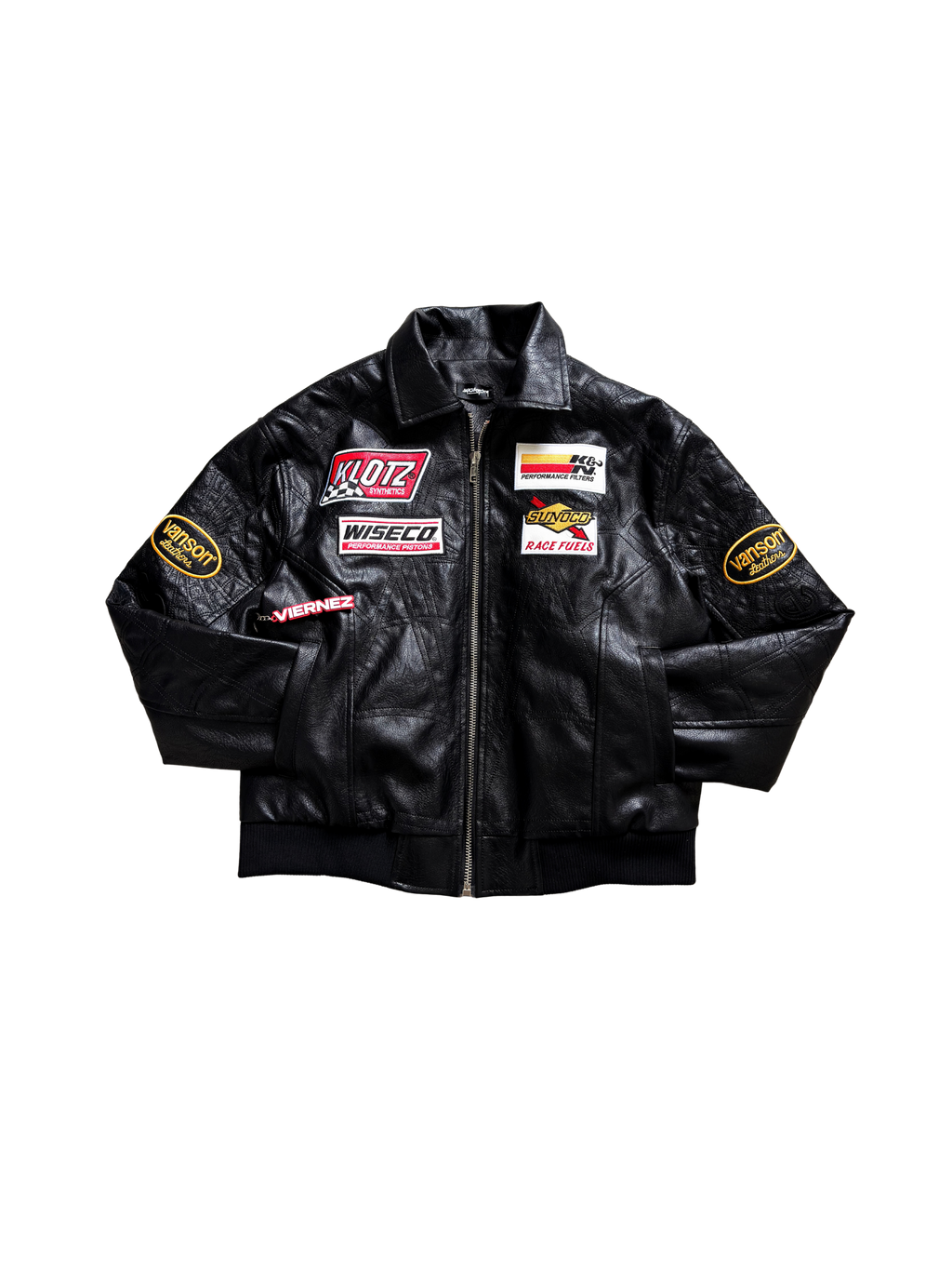 Black Supreme X Vanson Leathers Spider-Man Jacket