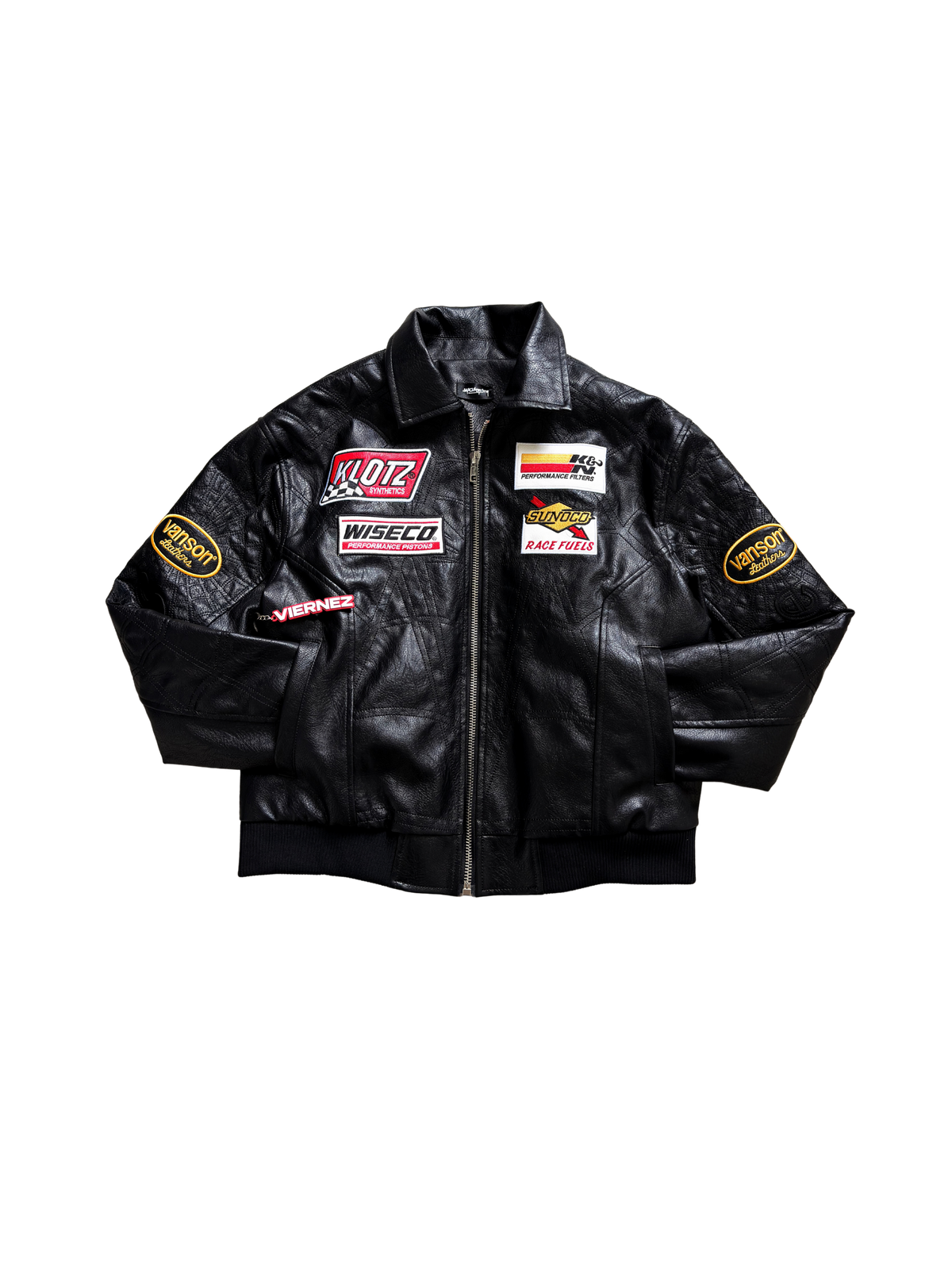 Black Supreme X Vanson Leathers Spider-Man Jacket
