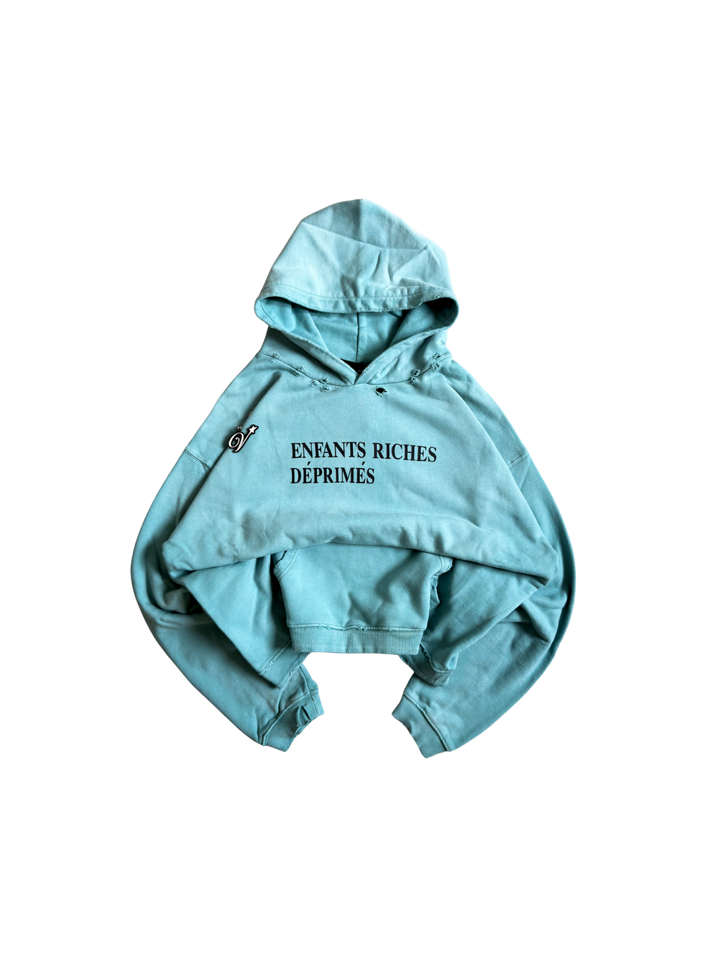 Enfants Riches Déprimés Sun Faded Aqua Hoodie