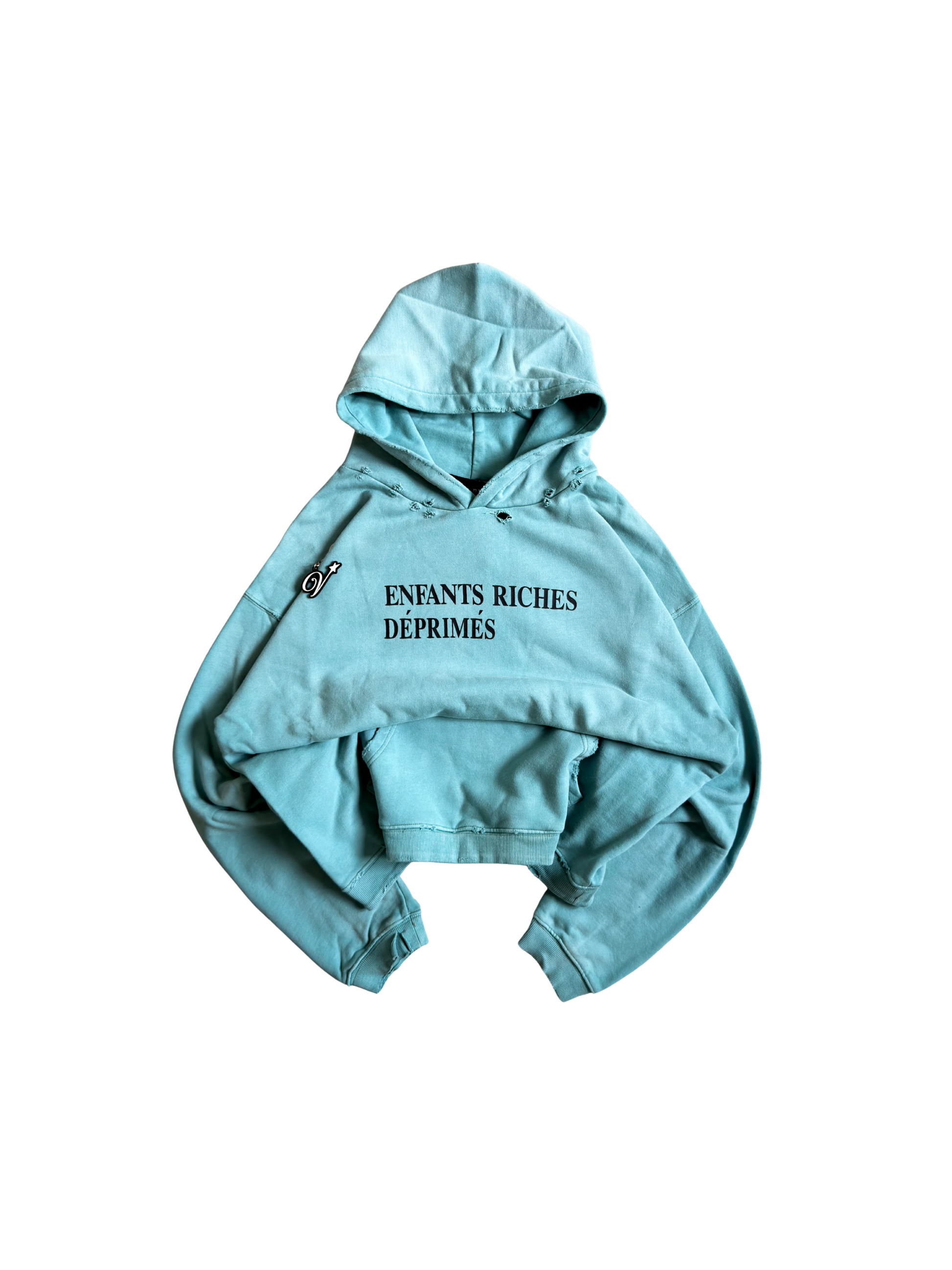 Enfants Riches Déprimés Sun Faded Aqua Hoodie