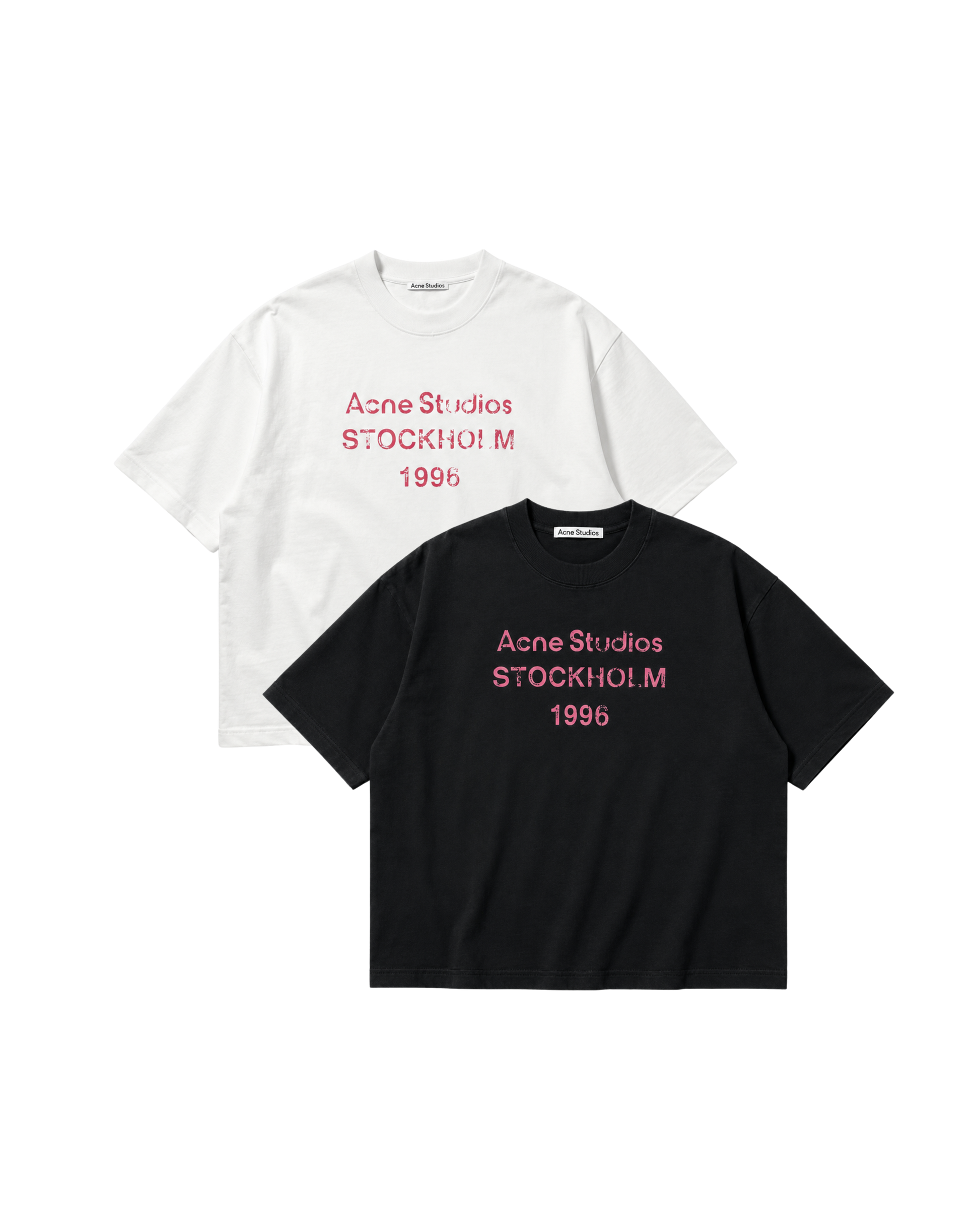 Acne Studios Pink Logo Tee