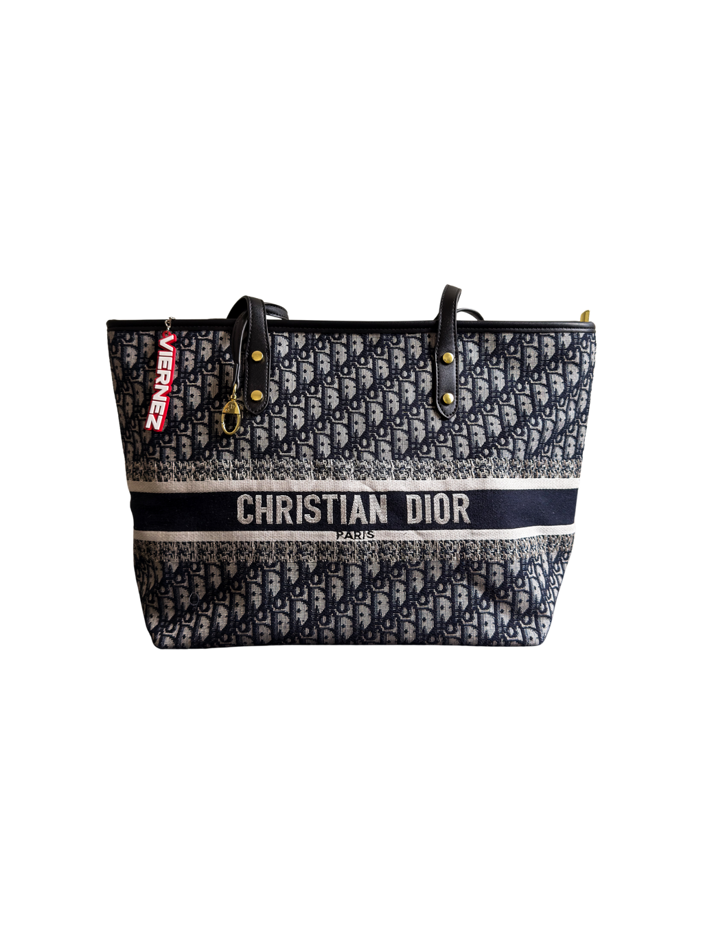 Dior Oblique Embroidery Tote Bag