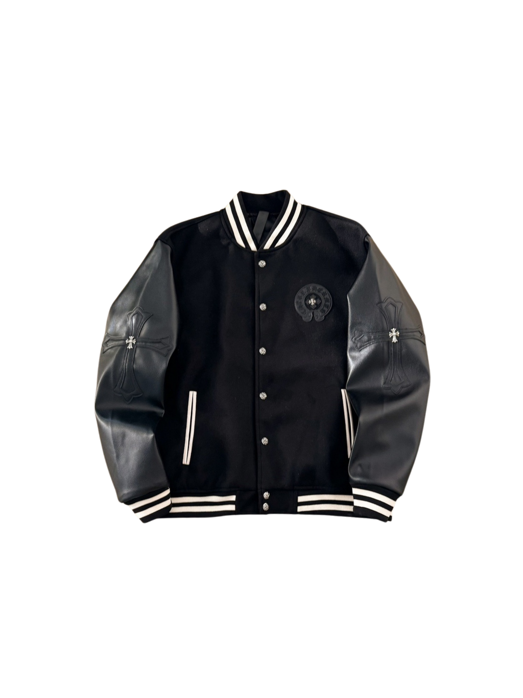 Chrome Hearts Monochrome Varsity Jacket