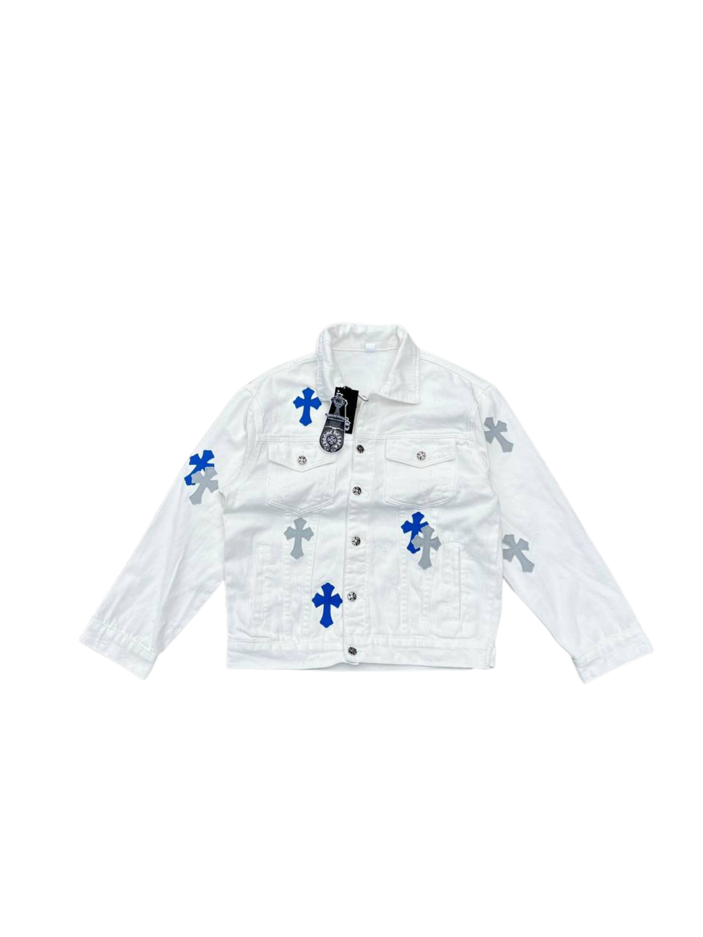 Chrome Hearts Denim Jacket in White