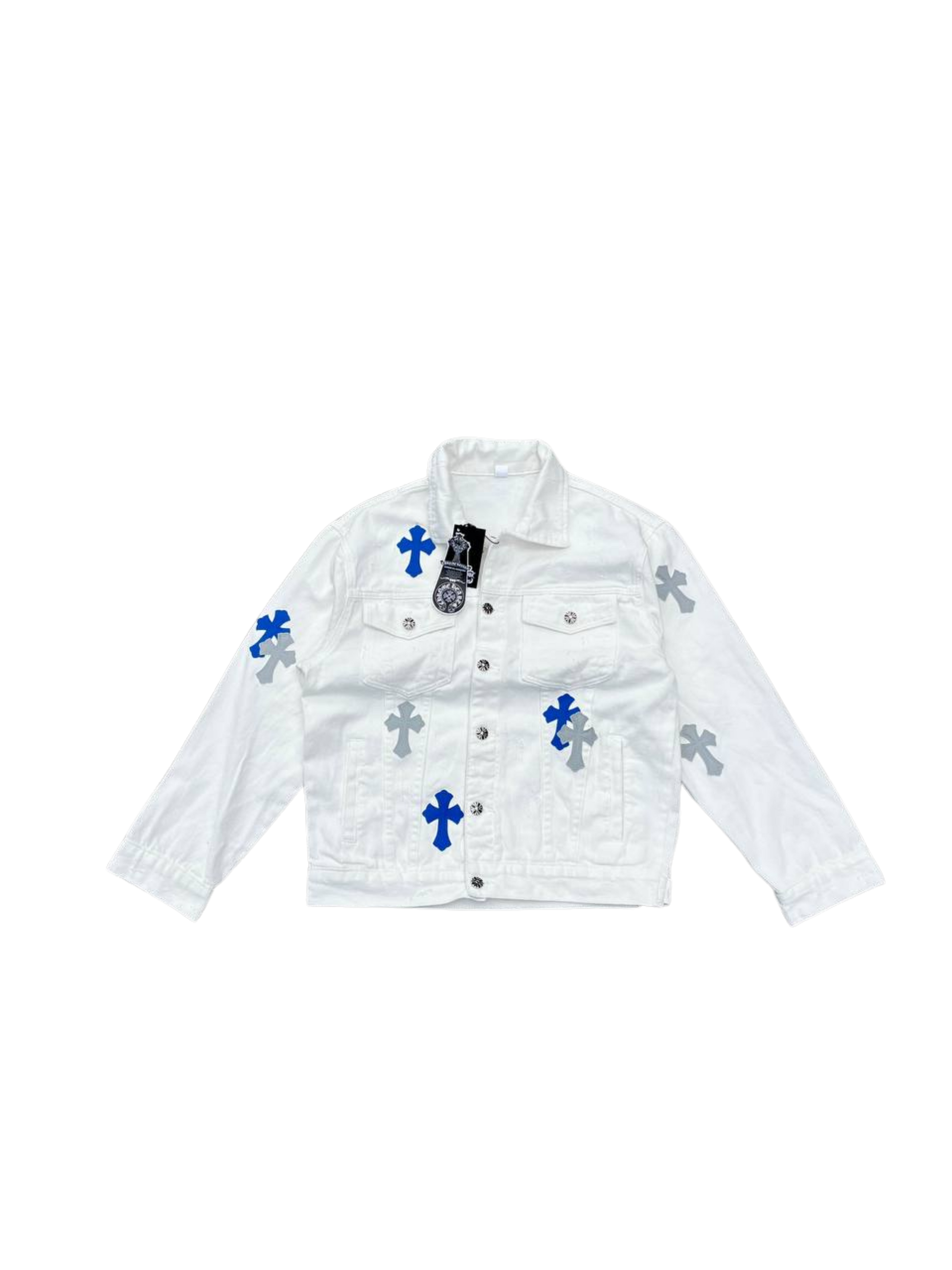 Chrome Hearts Denim Jacket in White