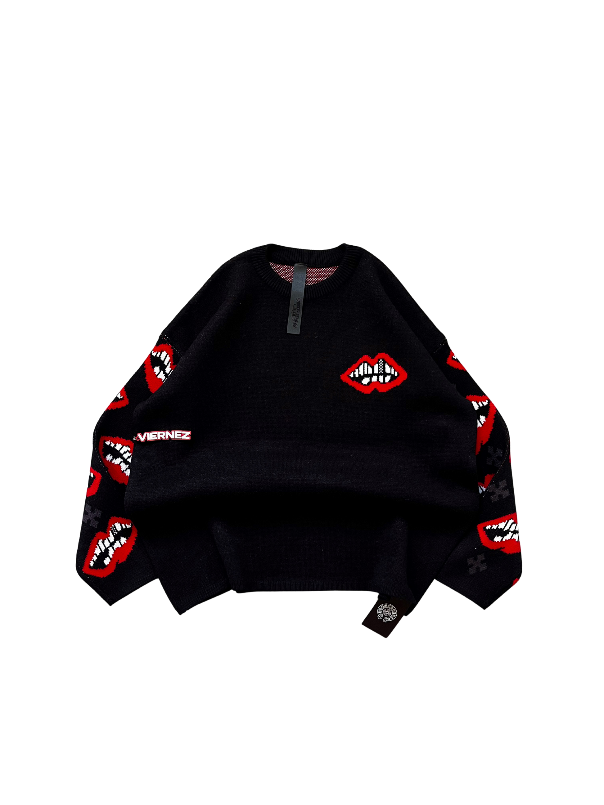 Chrome Hearts Knitted Lips sweater