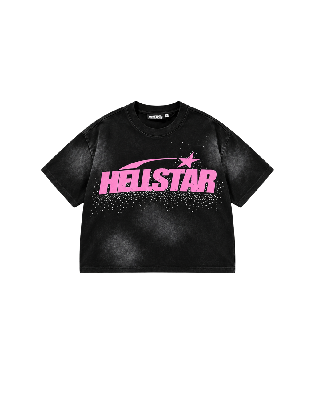 Hellstar Classic Rhinestone Tee Pink