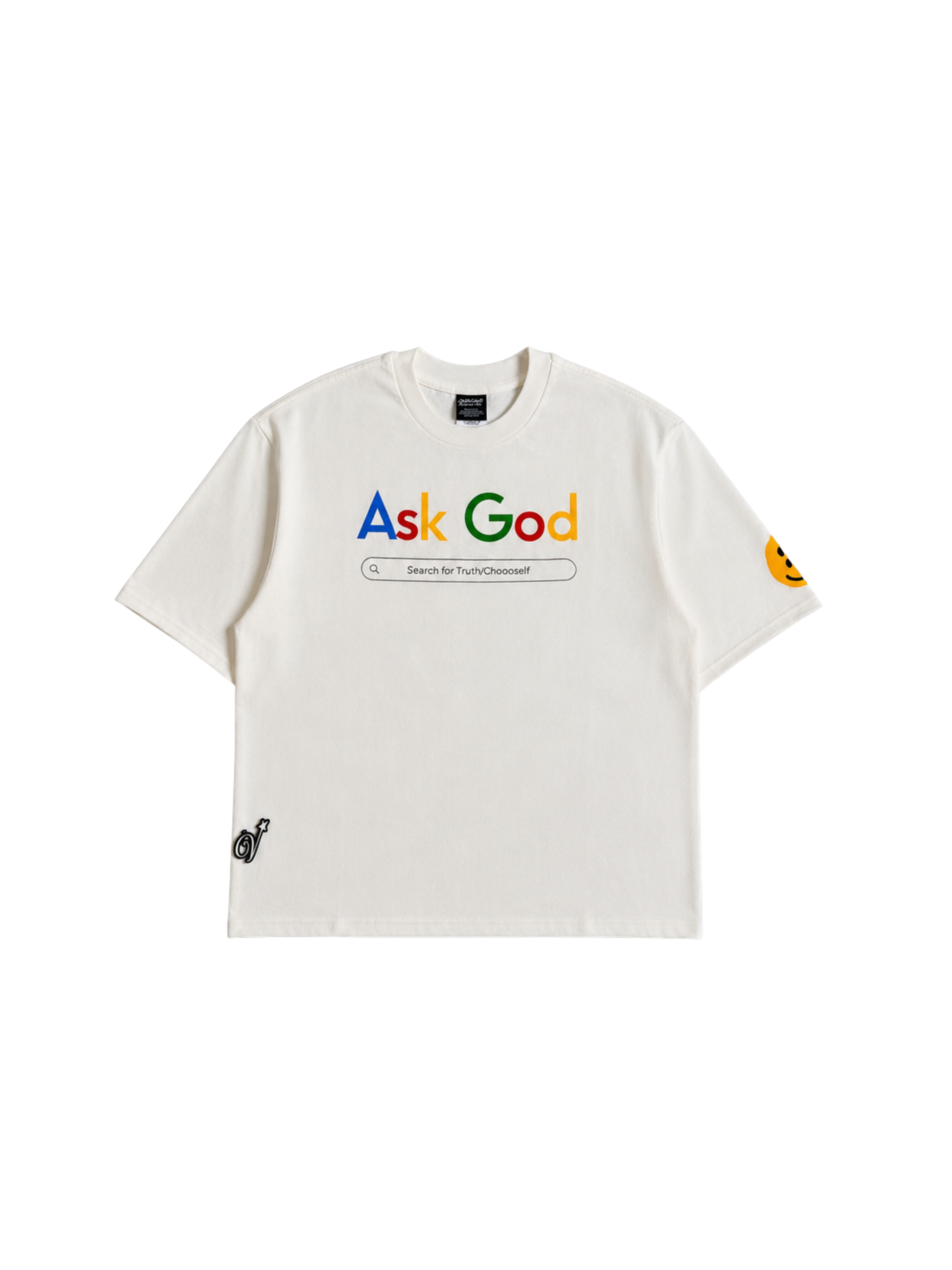 Saint Michael Ask God Tee SMALL - ON HAND
