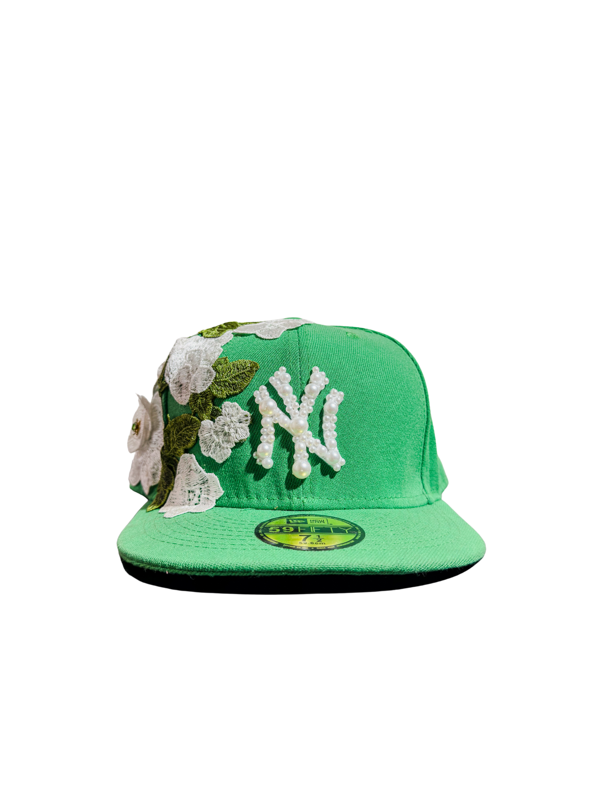 NY “La Fleur” Atelier Fitted Hat Green (Size 7 1/2) - ON HAND