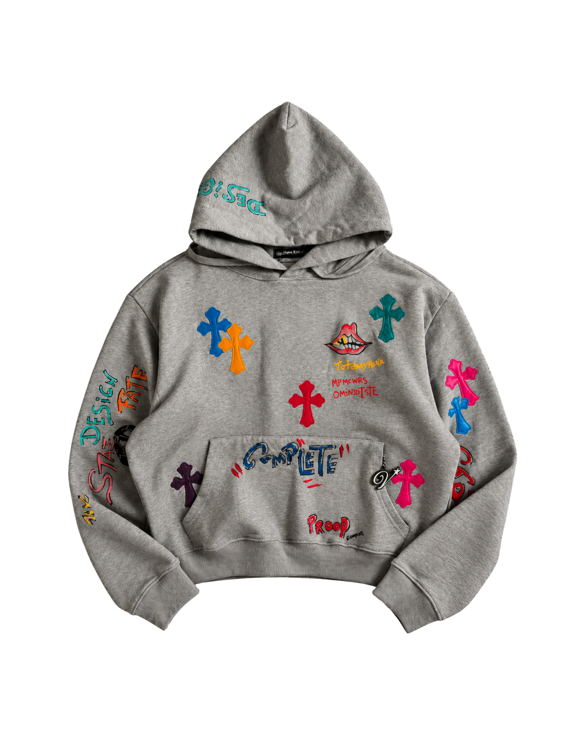 Chrome Hearts x Matty Boy "Supply the demand" Hoodie in Grey