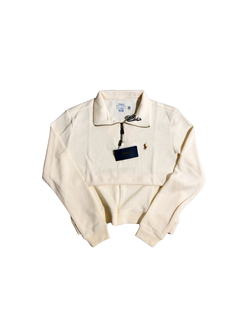 Cench's Ralph Lauren Half Zipped Apricot Small - ON HAND