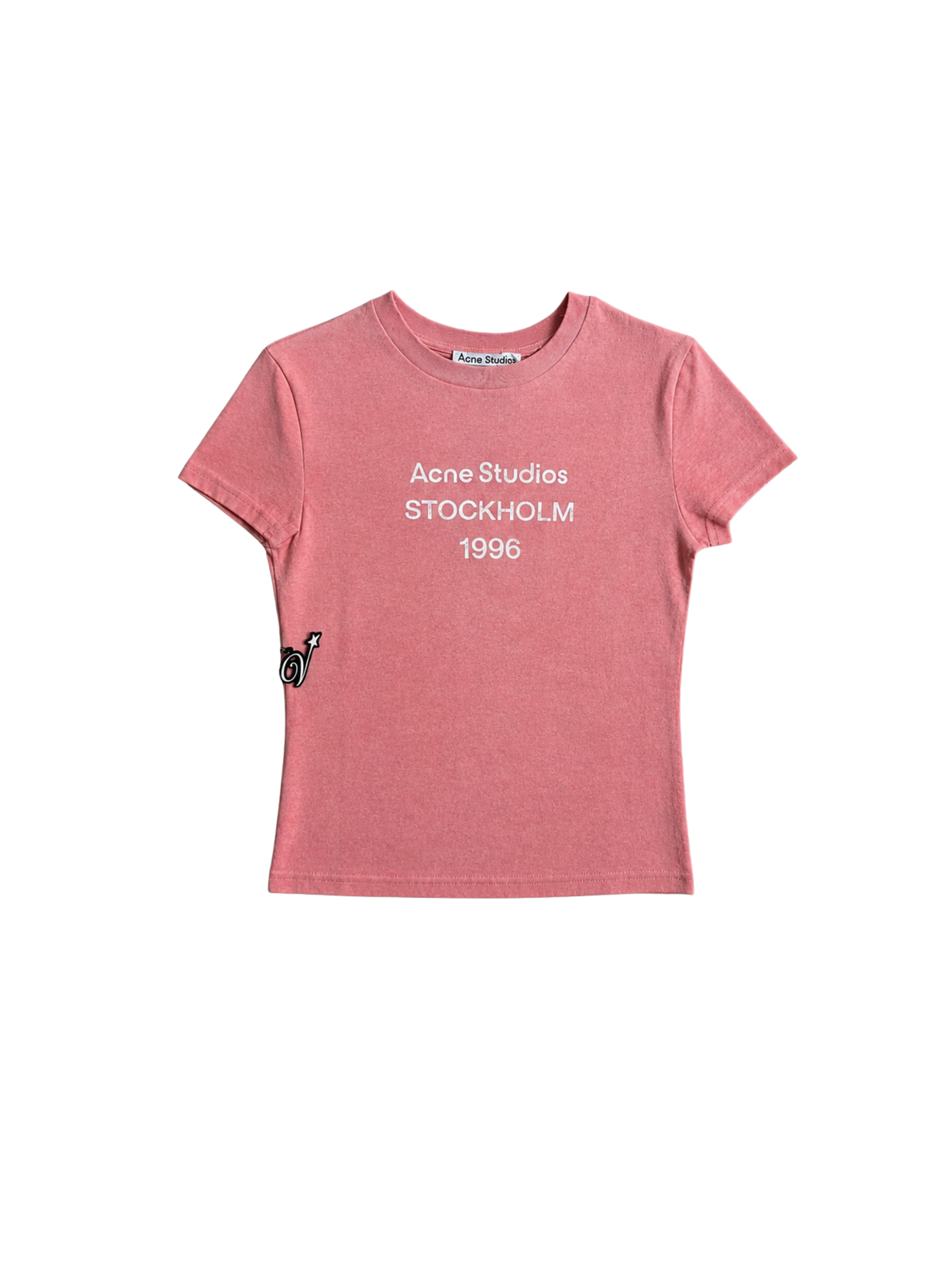 Acne studios fitted logo tee