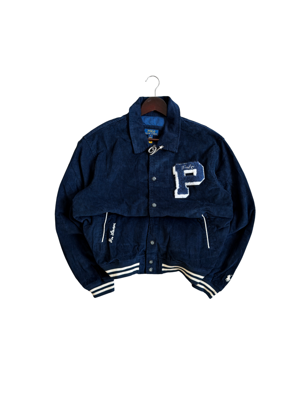 Polo Ralph Lauren Corduroy Letter Jacket Medium - ON HAND