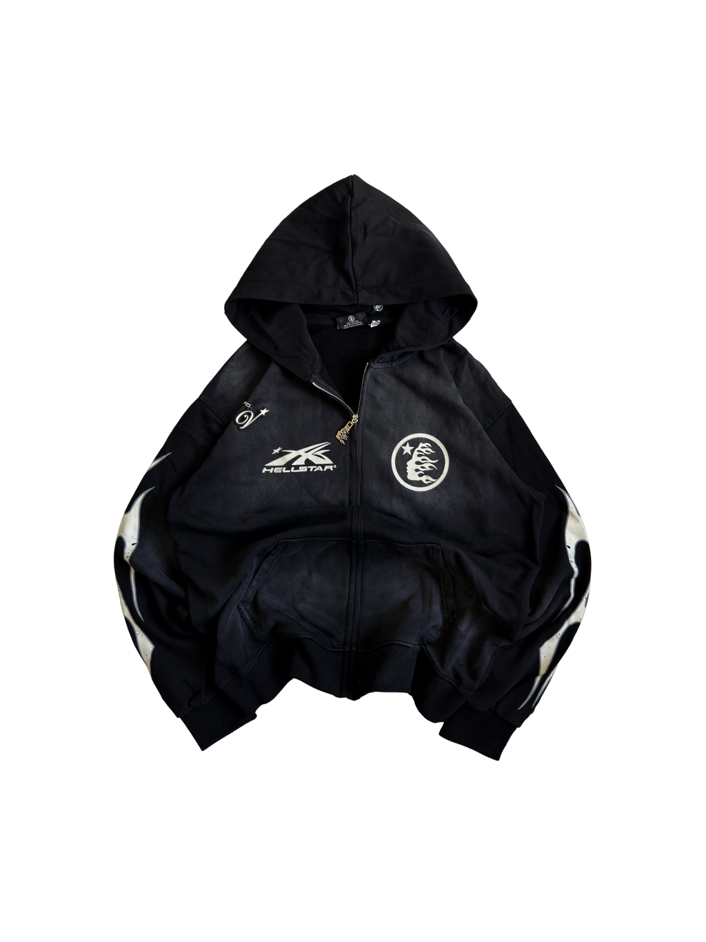 Hellstar Logo Zip-up Hoodie