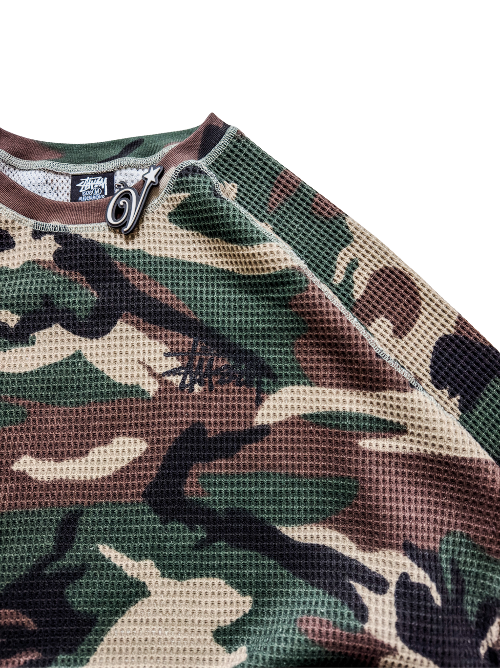 Stüssy Woodland Camo Raglan Thermal