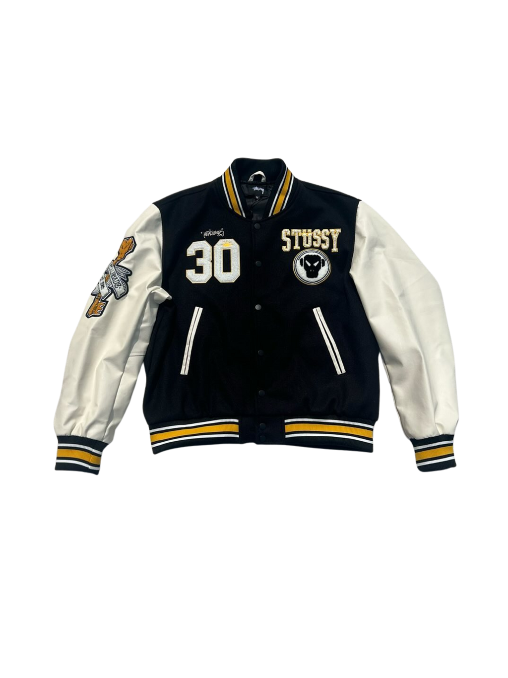 Stüssy x Goldie metalheadz varsity jacket