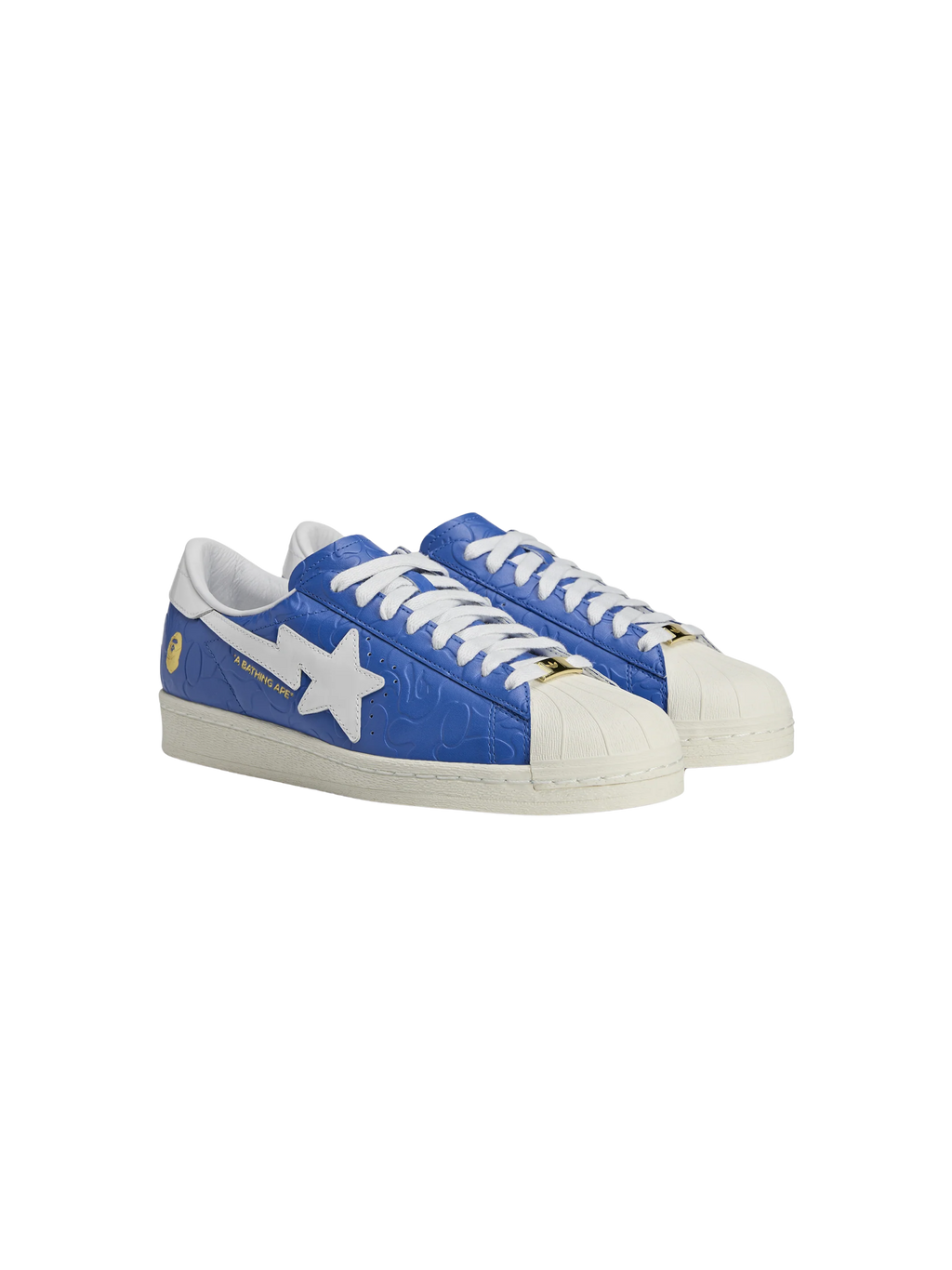Bape x Adidas Superstar Vintage ‘Blue and White’