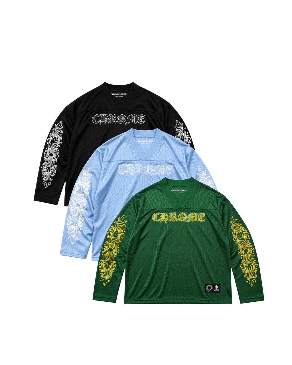 CH mesh long sleeve jerseys