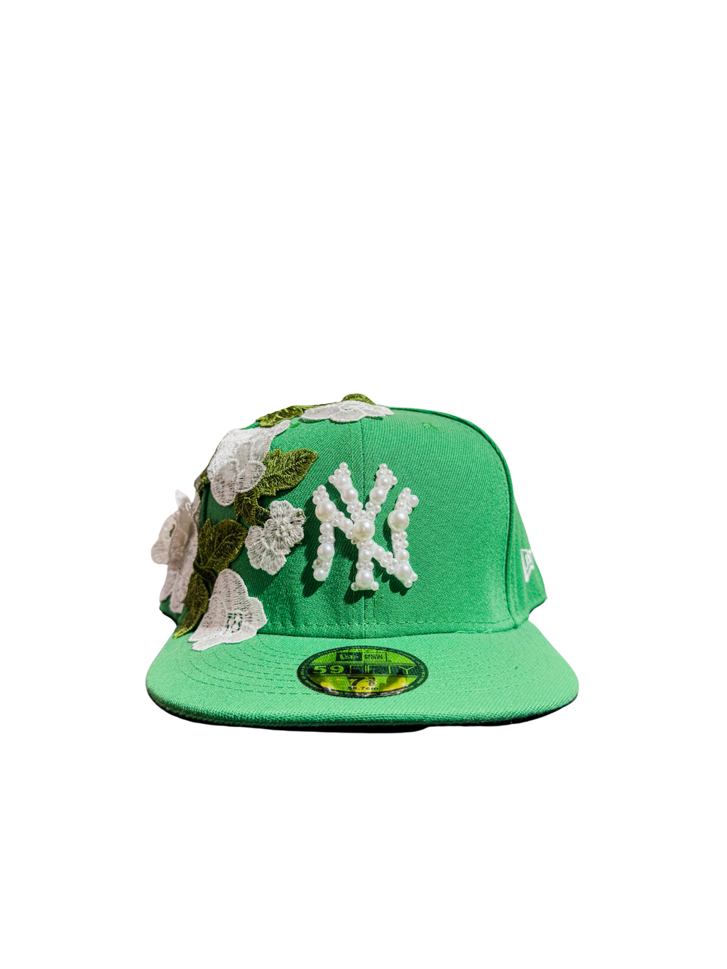 NY “La Fleur” Atelier Fitted Hat Green (Size 7 3/8) - ON HAND
