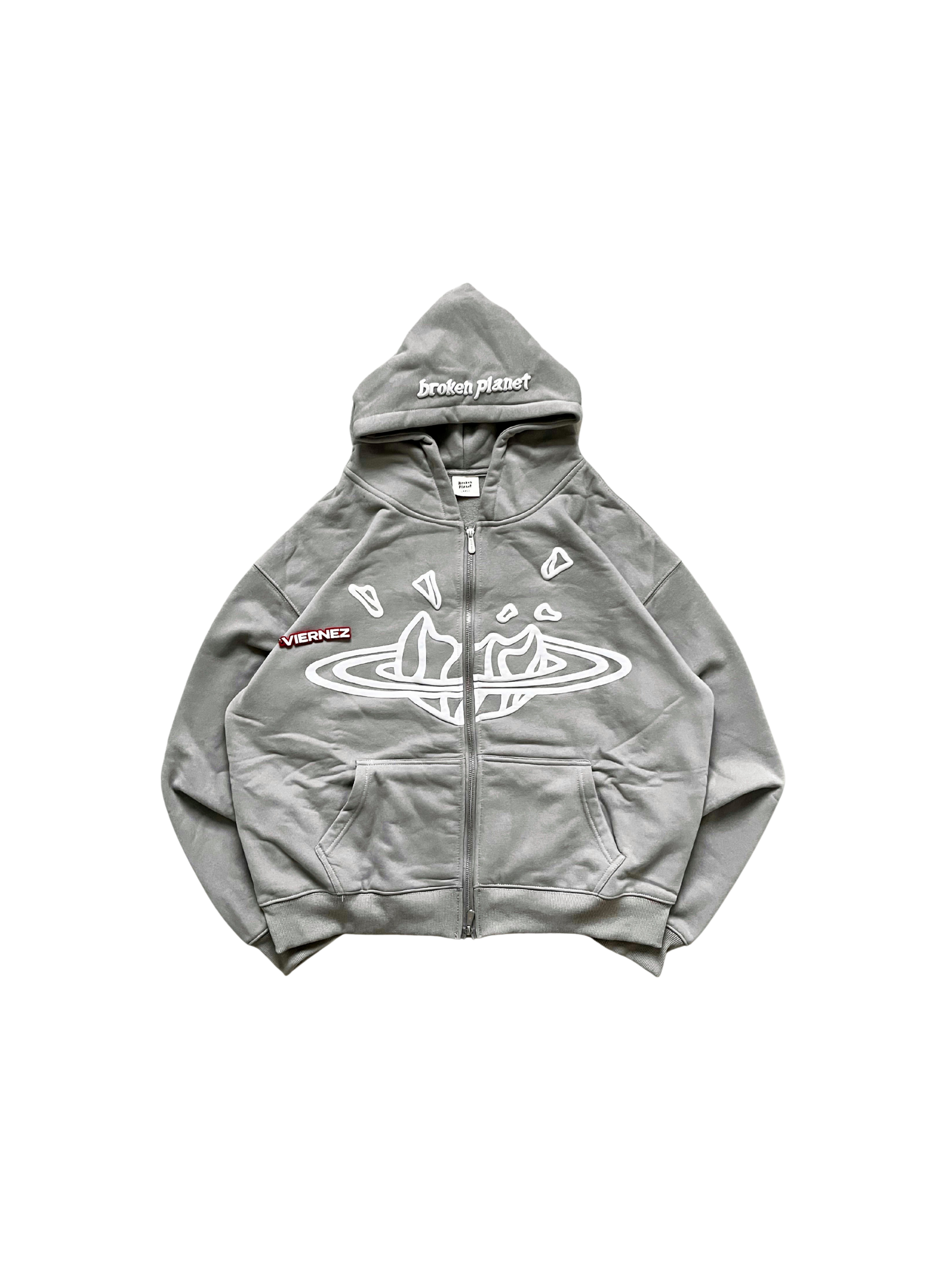BP Grey zip up hoodie