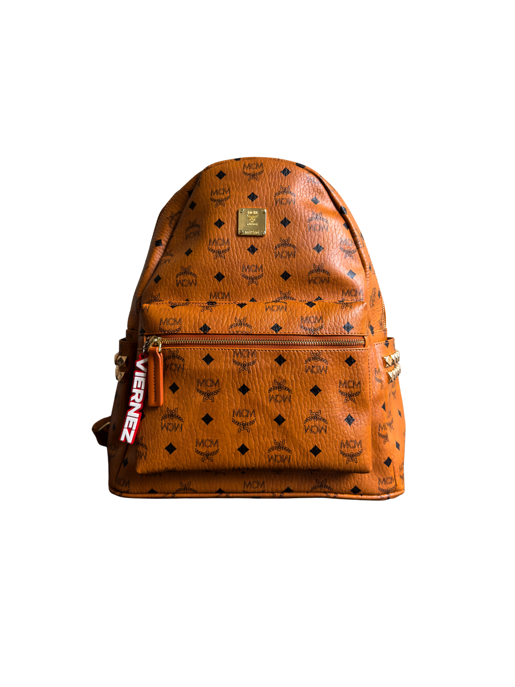 MCM Stark Side Studs Backpack in Visetos