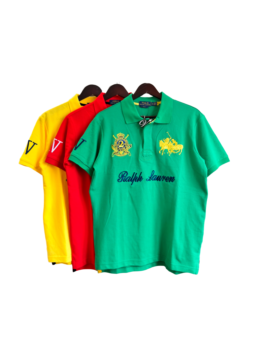 Ralph Lauren Distinctive Crest Polo Shirt GREEN MEDIUM  - ON HAND