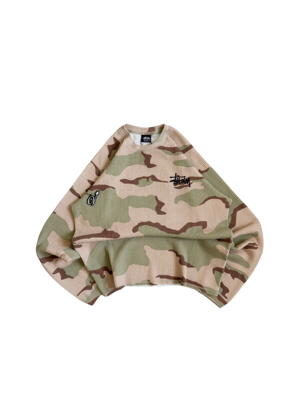 Stussy Army Camo Waffle longsleeves