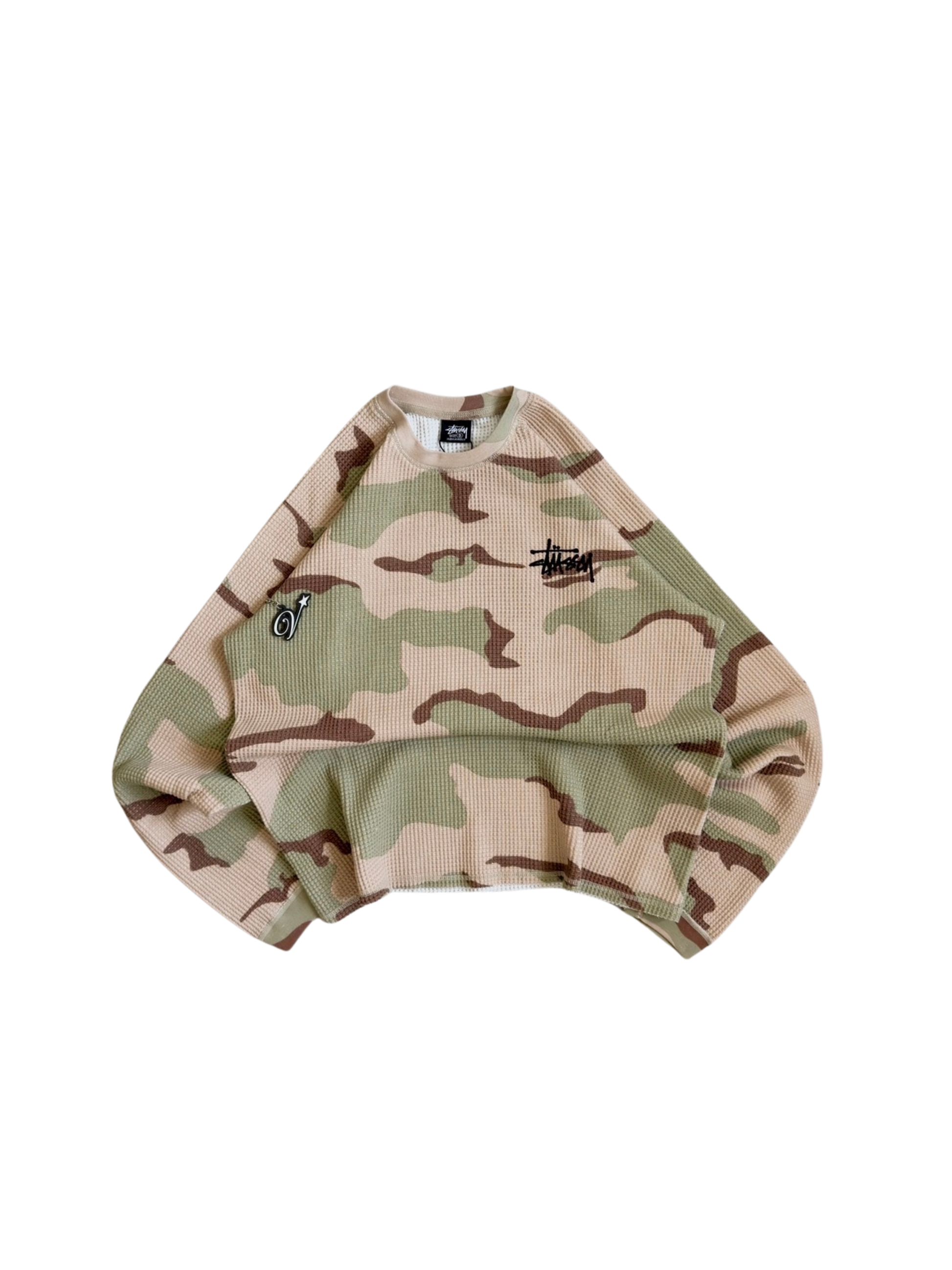 Stussy Army Camo Waffle longsleeves