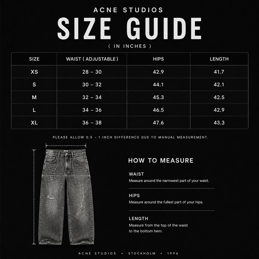 ACNE STUDIOS TROMPE-L’OEIL CHARM CHAIN PANTS