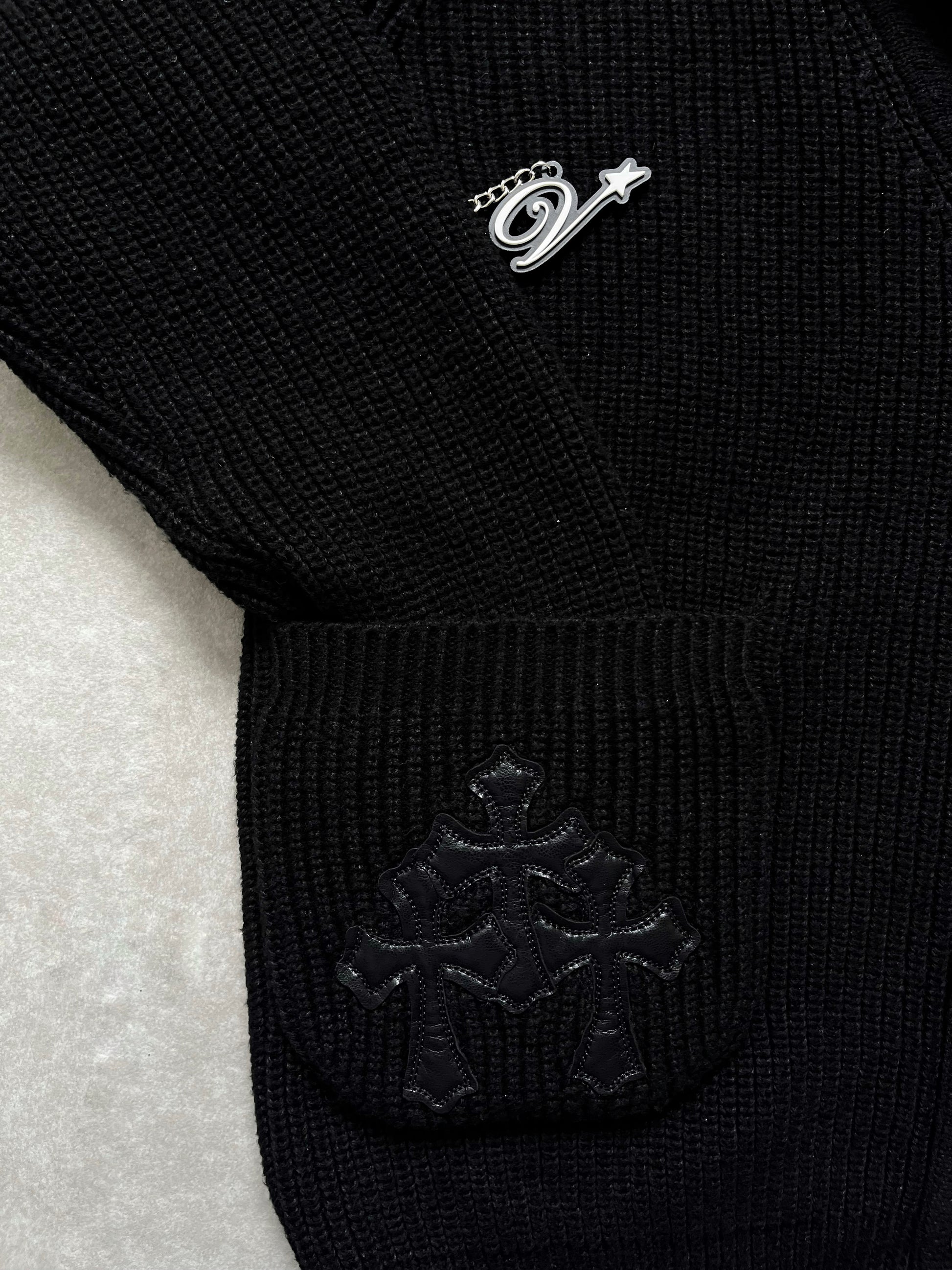 Chrome Hearts Cashmere Pocket Cardigan