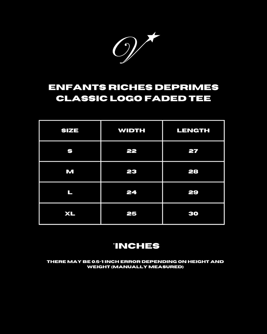 Enfants Riches Deprimes Classic Logo Faded Tee
