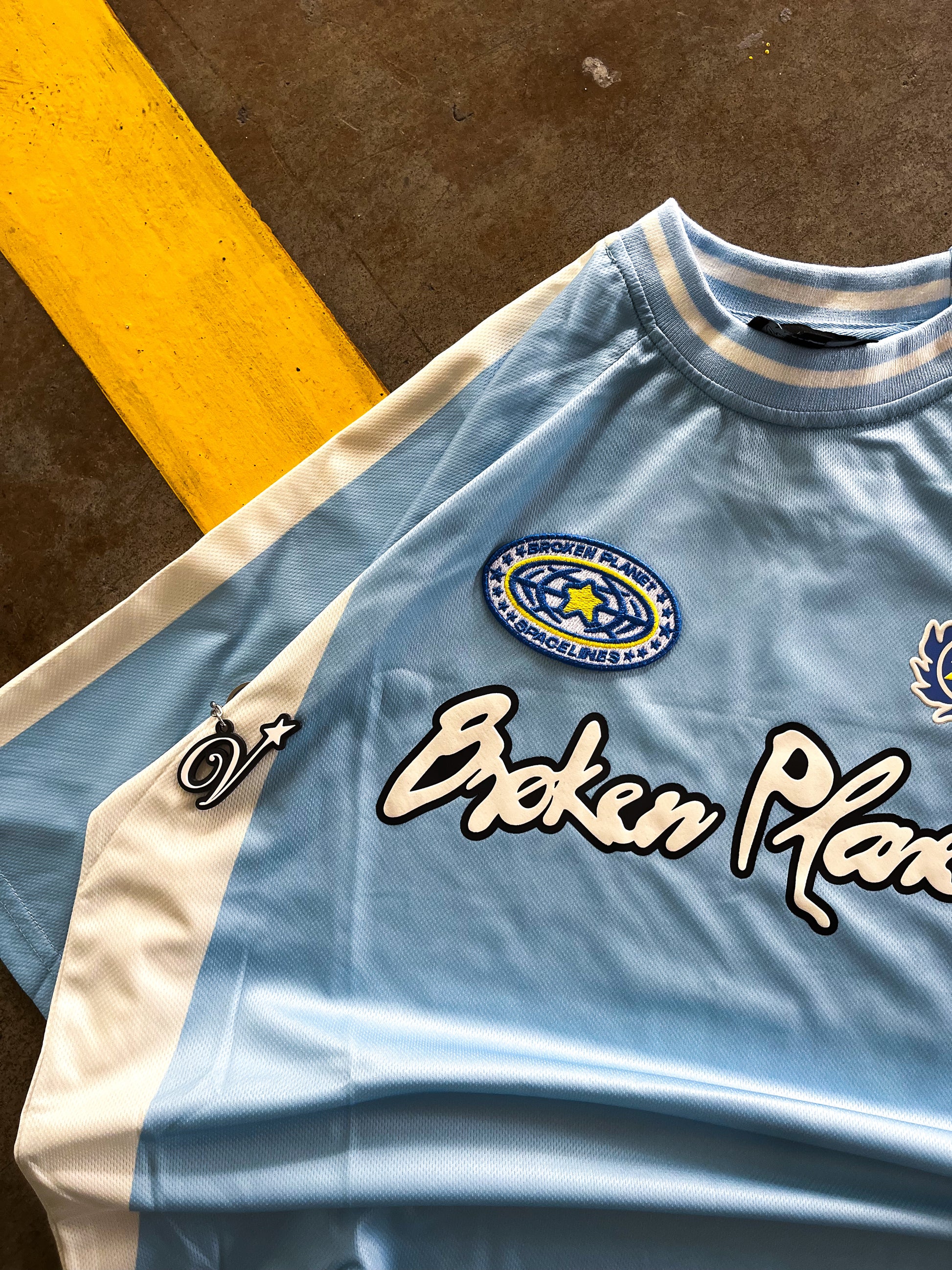 Broken Planet Light blue jersey