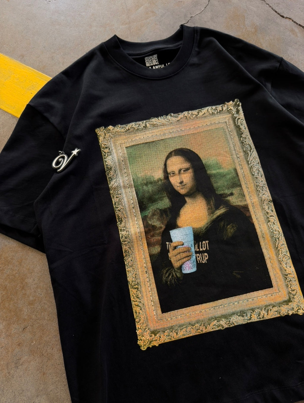Awful Lot Of Cough Syrup- Mona Lisa Tee