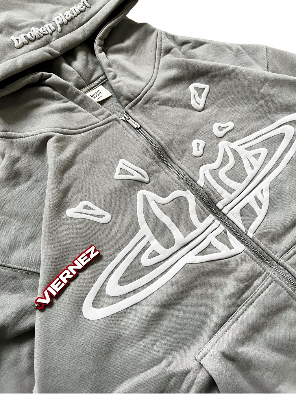 BP Grey zip up hoodie
