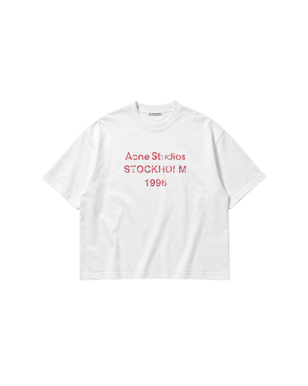 Acne Studios Pink Logo Tee