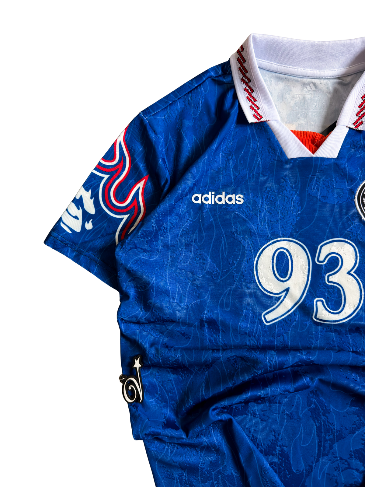 Adidas x BAPE SSL Flame Jersey in Japan Blue