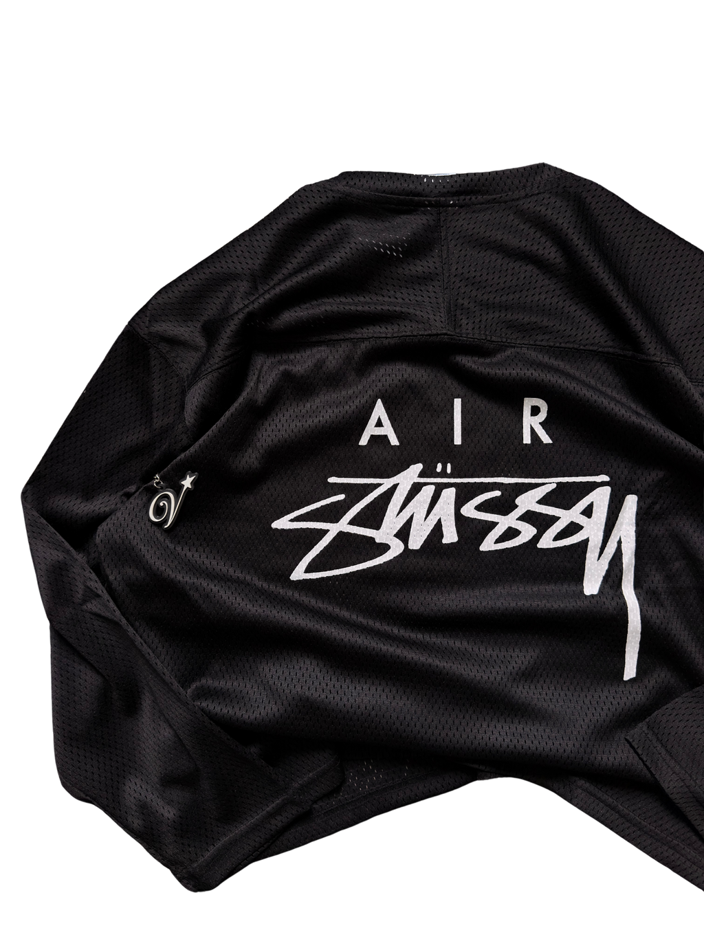 Stüșsy x nk mesh longsleeve Black Small - ON HAND
