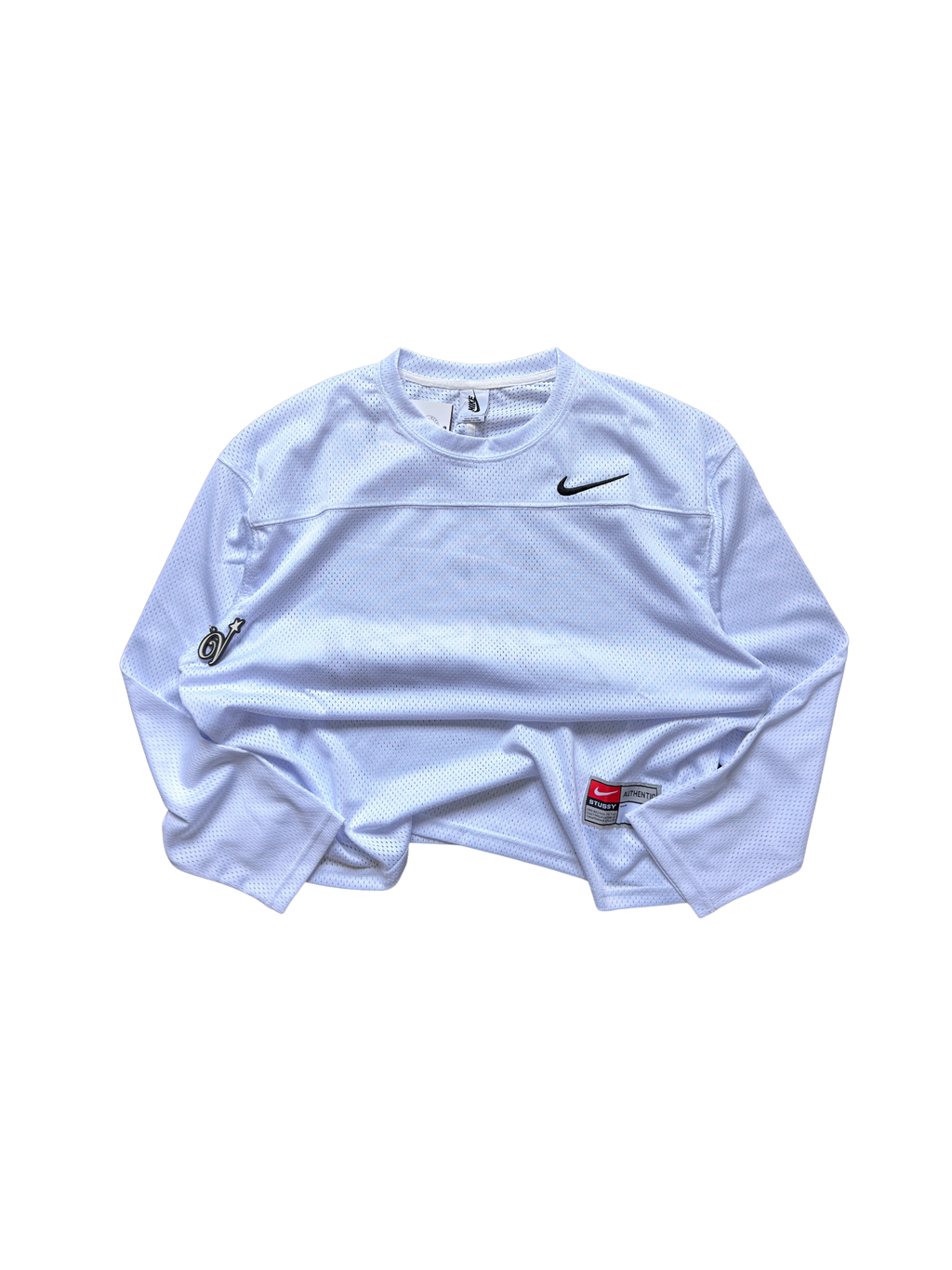 Stüșsy x nk mesh longsleeve White Small - ON HAND