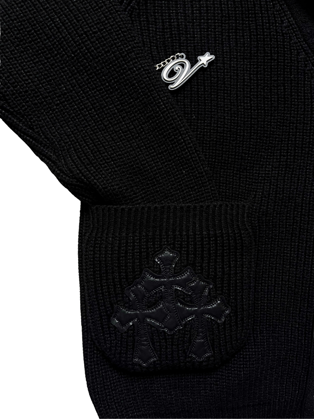 Chrome Hearts Cashmere Pocket Cardigan